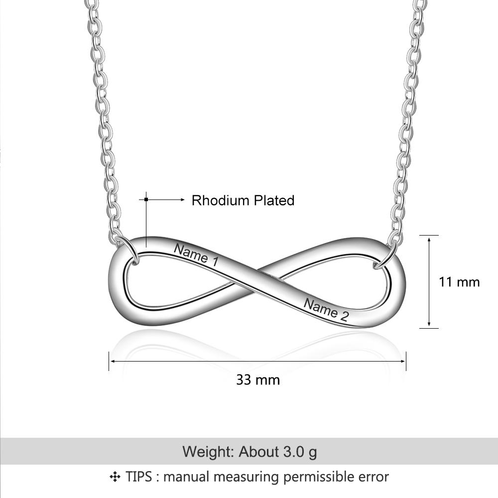 Infinity Customised Necklace For Women-Jessemade AU