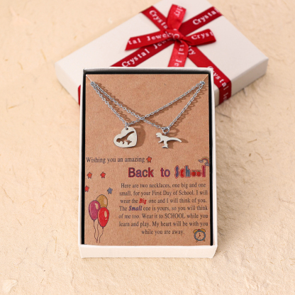 Necklaces for Women Dainty Teen Dinosaur Necklaces Size Adjustable for Mother and Daughter-Jessemade AU