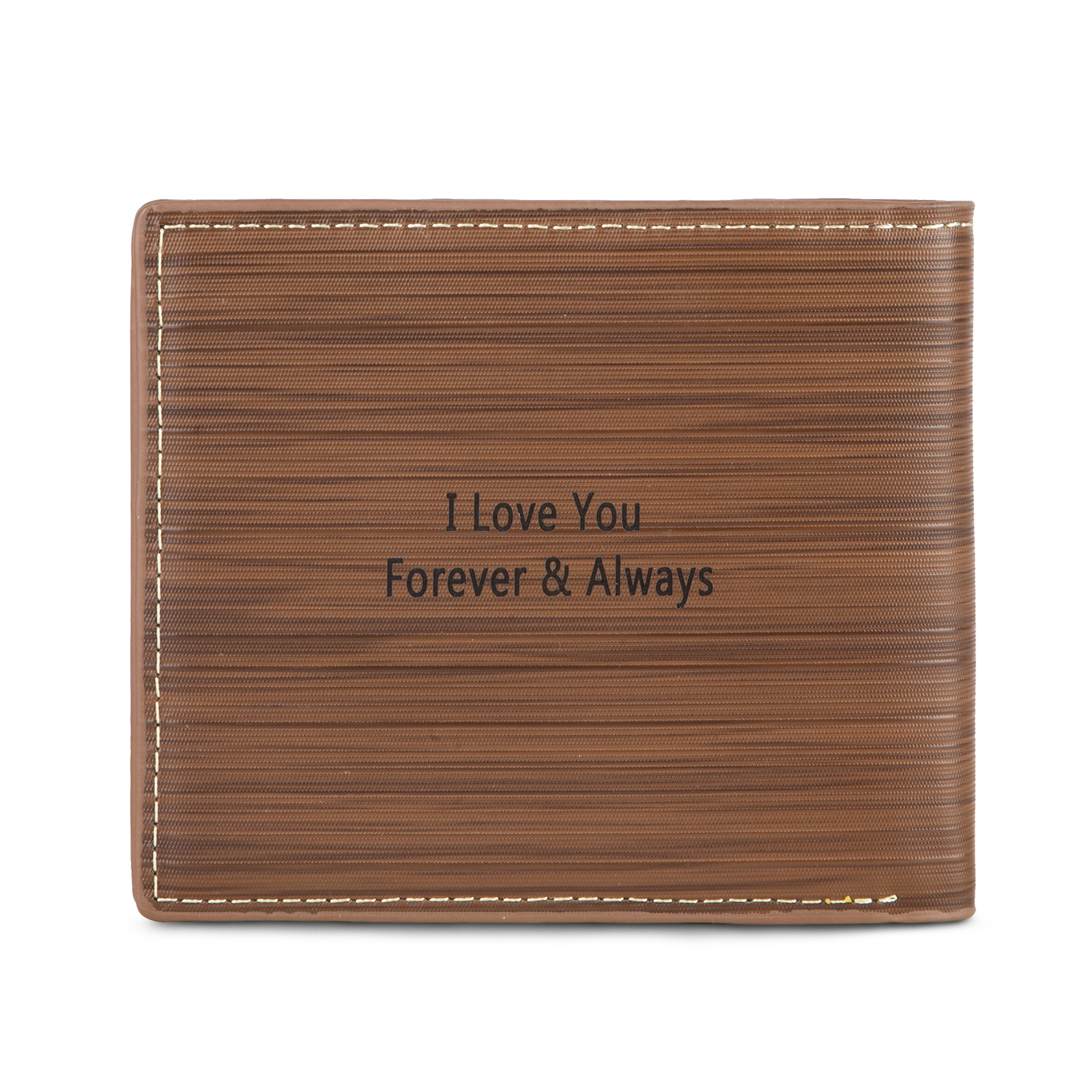 Personalised Leather Wallet Engraved Photo Folding Wallet Short Purse Love Gifts For Him-Jessemade AU