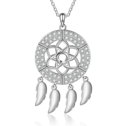 Personalised Dream Catcher Necklace Custom 4 Names Necklace Gifts For Her-Jessemade AU