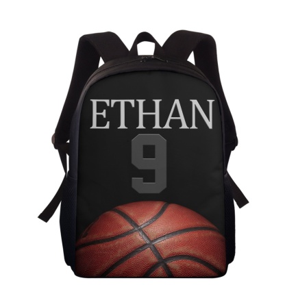 Custom Name and Number Backpack Personalised Basketball Schoolbag for Students-Jessemade AU