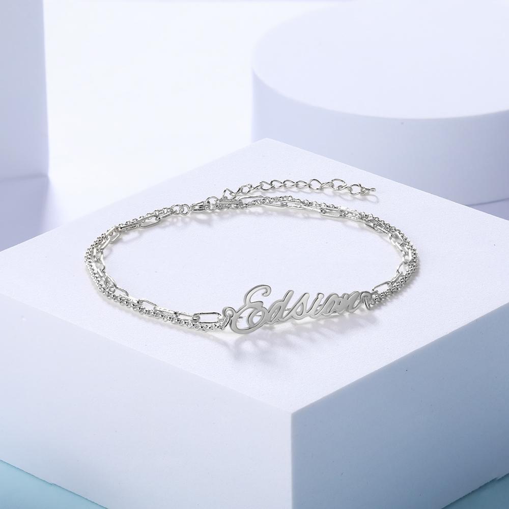 Personalised Bracelet Custom 1 Name Bracelet Gift For Women-Jessemade AU