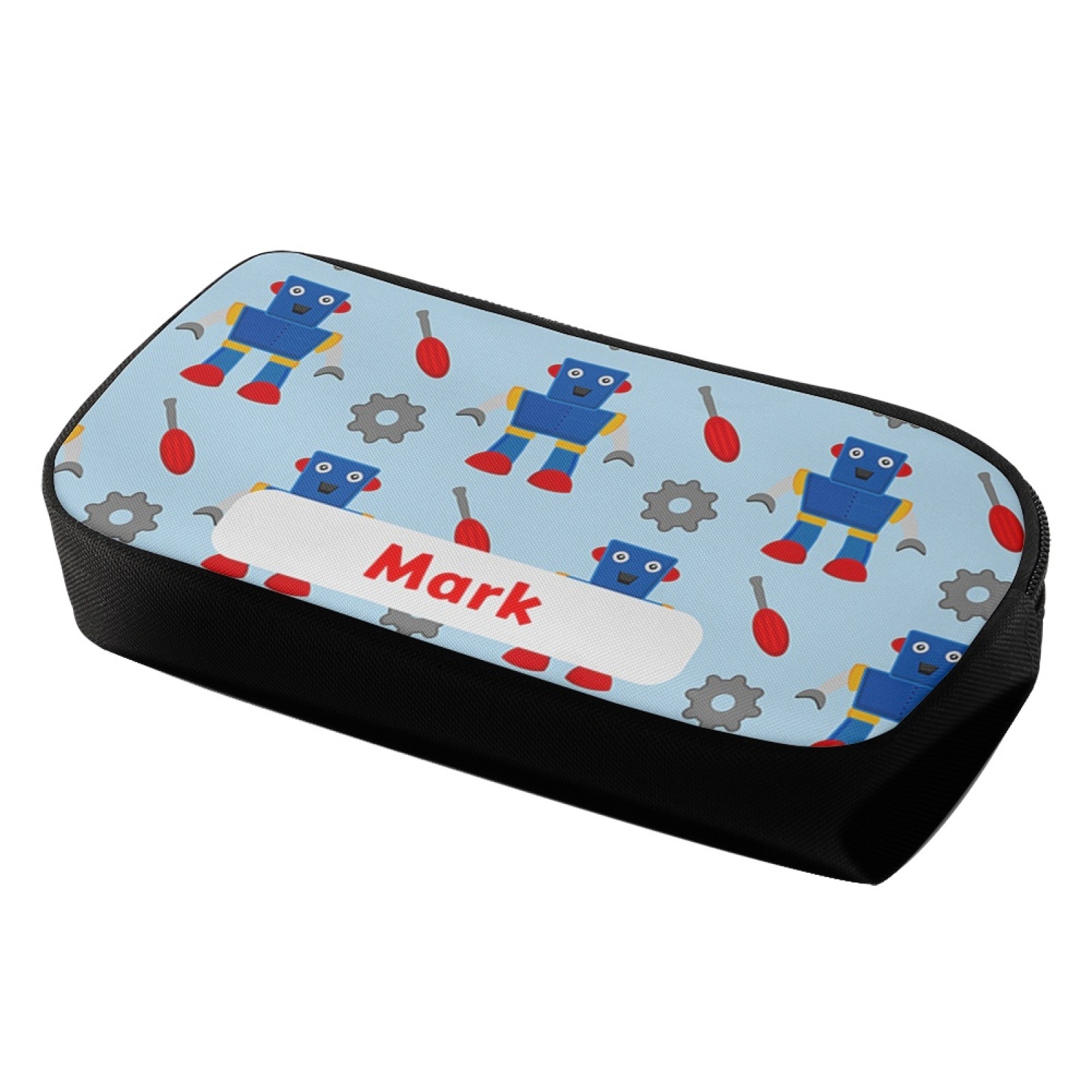 Custom Name Pen Case Personalised  Robots Pen Bag Back to School Gifts for Students-Jessemade AU