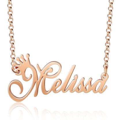 Personalised Necklace Custom 1 Name Necklace Gift For Women-Jessemade AU