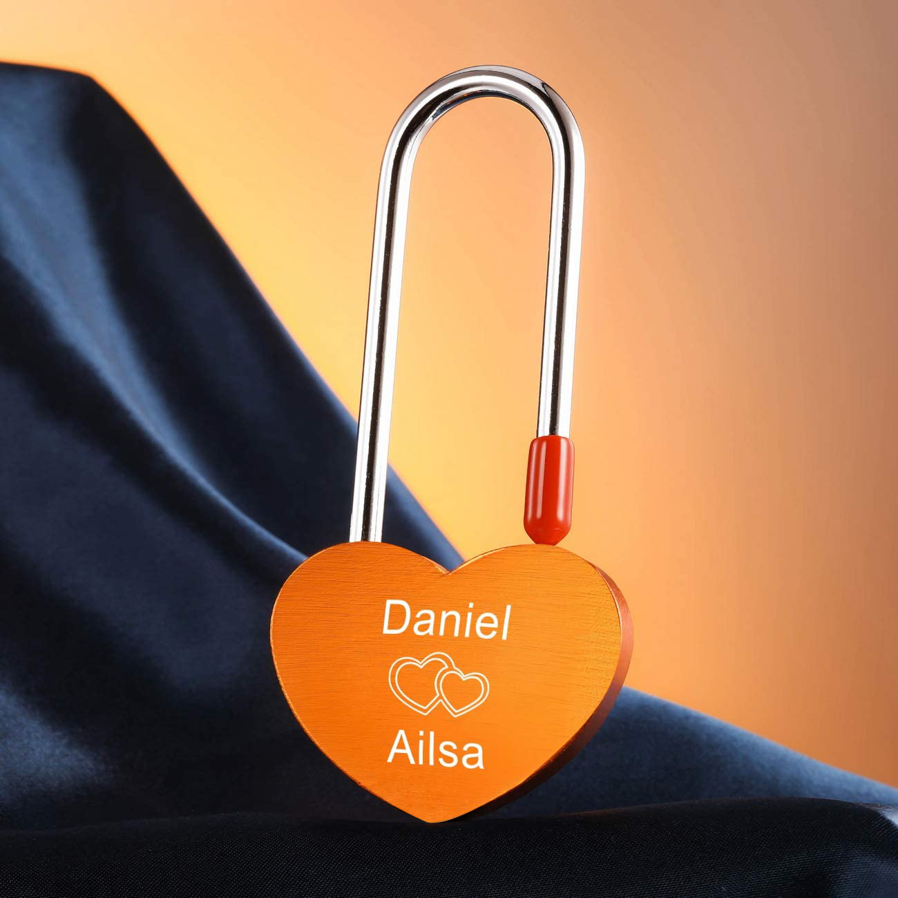 Personalised Love Lock Engraved Love Lock Custom Names Padlocks Gifts For Couple-Jessemade AU