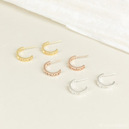 Personalised Name Custom Earrings Simple Stylish Gifts for Her-Jessemade AU