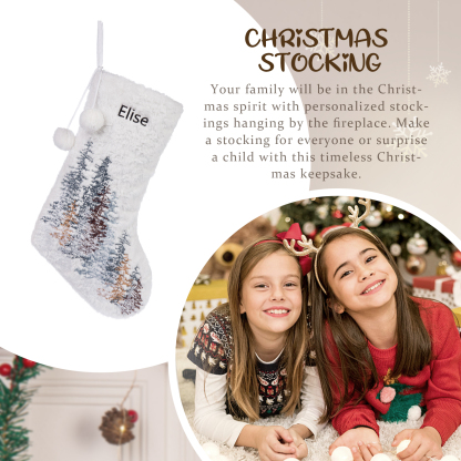 Customised 1 Name Christmas Stocking Ornament Fireplace Decorations Personalised Christmas Gift For Family Friends-Jessemade AU