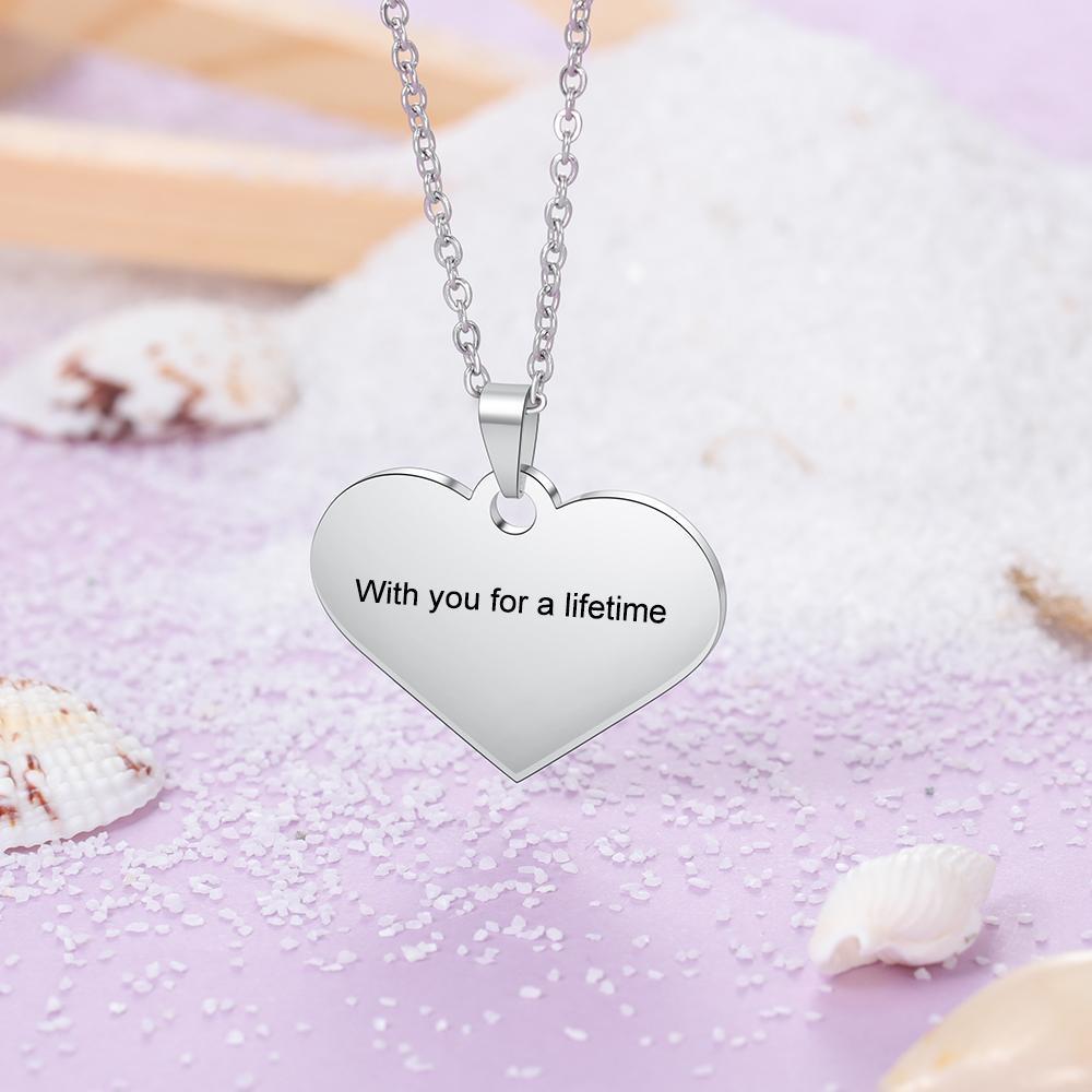 Personalised Heart Necklace Custom Photo Necklace Gifts For Her-Jessemade AU