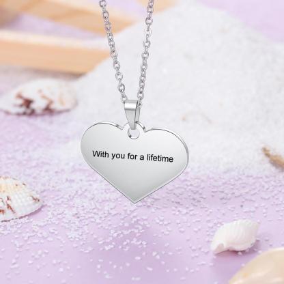 Personalised Heart Necklace Custom Photo Necklace Gifts For Her-Jessemade AU