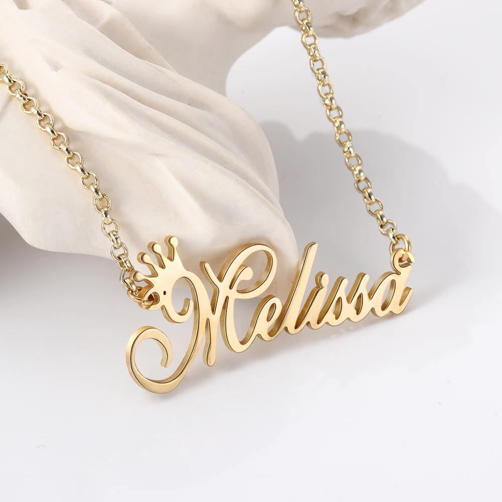 Personalised Necklace Custom 1 Name Necklace Gift For Women-Jessemade AU