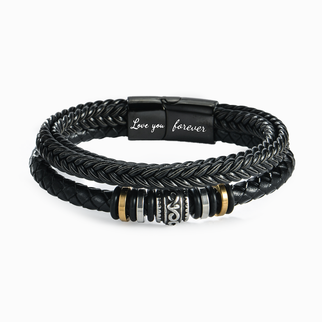 To My Brother Bracelet Leather Braided Bracelet - Never Forget How Much I Love You-Jessemade AU