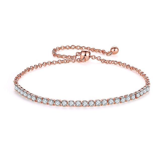 Cubic Zirconia Tennis Bracelet For Women-Jessemade AU