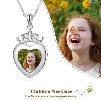 Personalised Heart Photo Necklace Custom Picture Necklace Gifts For Her-Jessemade AU