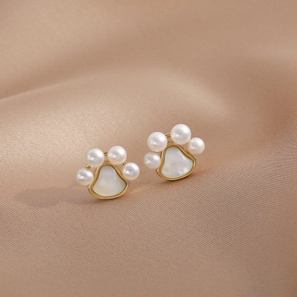 Dog Paw Earrings Birthday Mother's Day Gifts for Her-Jessemade AU