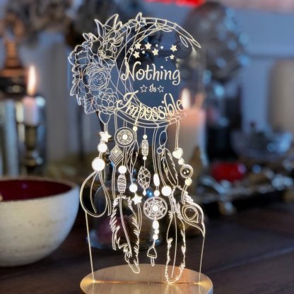 Personalised Dream Catcher Night Light Custom Name Gifts For Kids-Jessemade AU