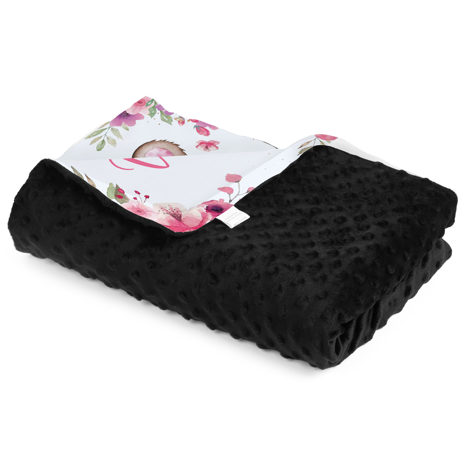 Personalised Pink Bear Blanket Custom Name Cute Cartoon Blanket-Jessemade AU