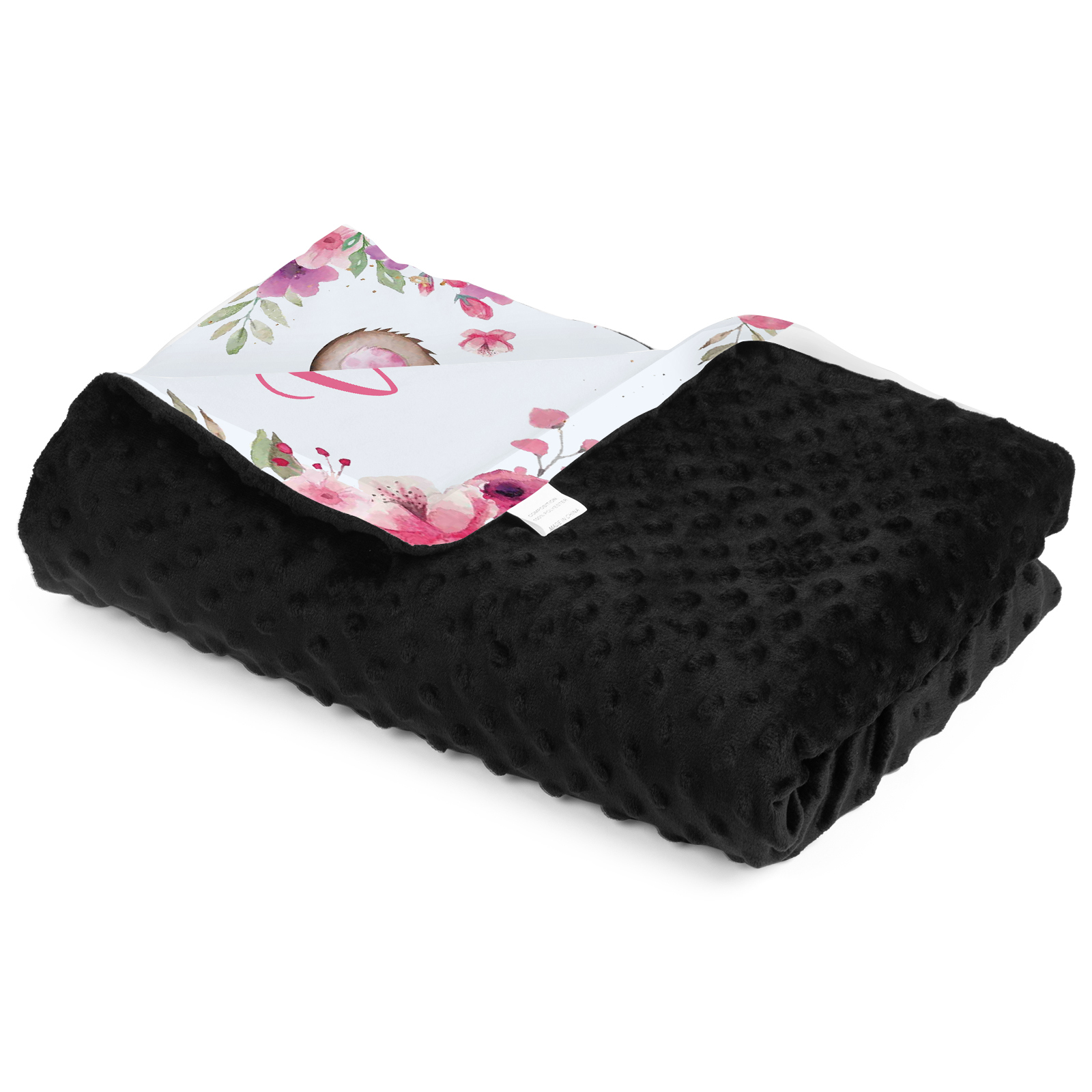 Personalised Pink Bear Blanket Custom Name Cute Cartoon Blanket-Jessemade AU