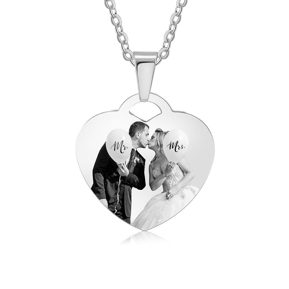 Personalised Heart Necklace Custom Photo Necklace Gifts For Her-Jessemade AU