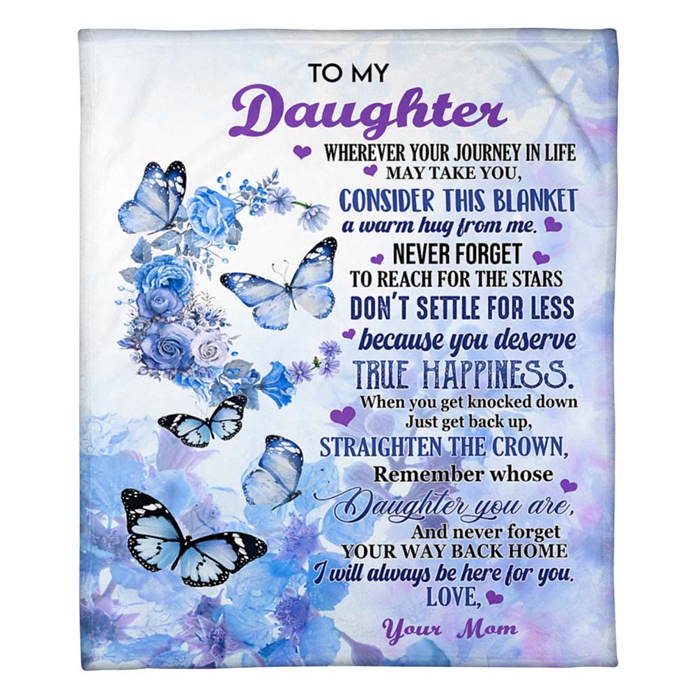 Mom To Daughter, Never Forget To Reach For The Star, Flannel Blanket-Jessemade AU