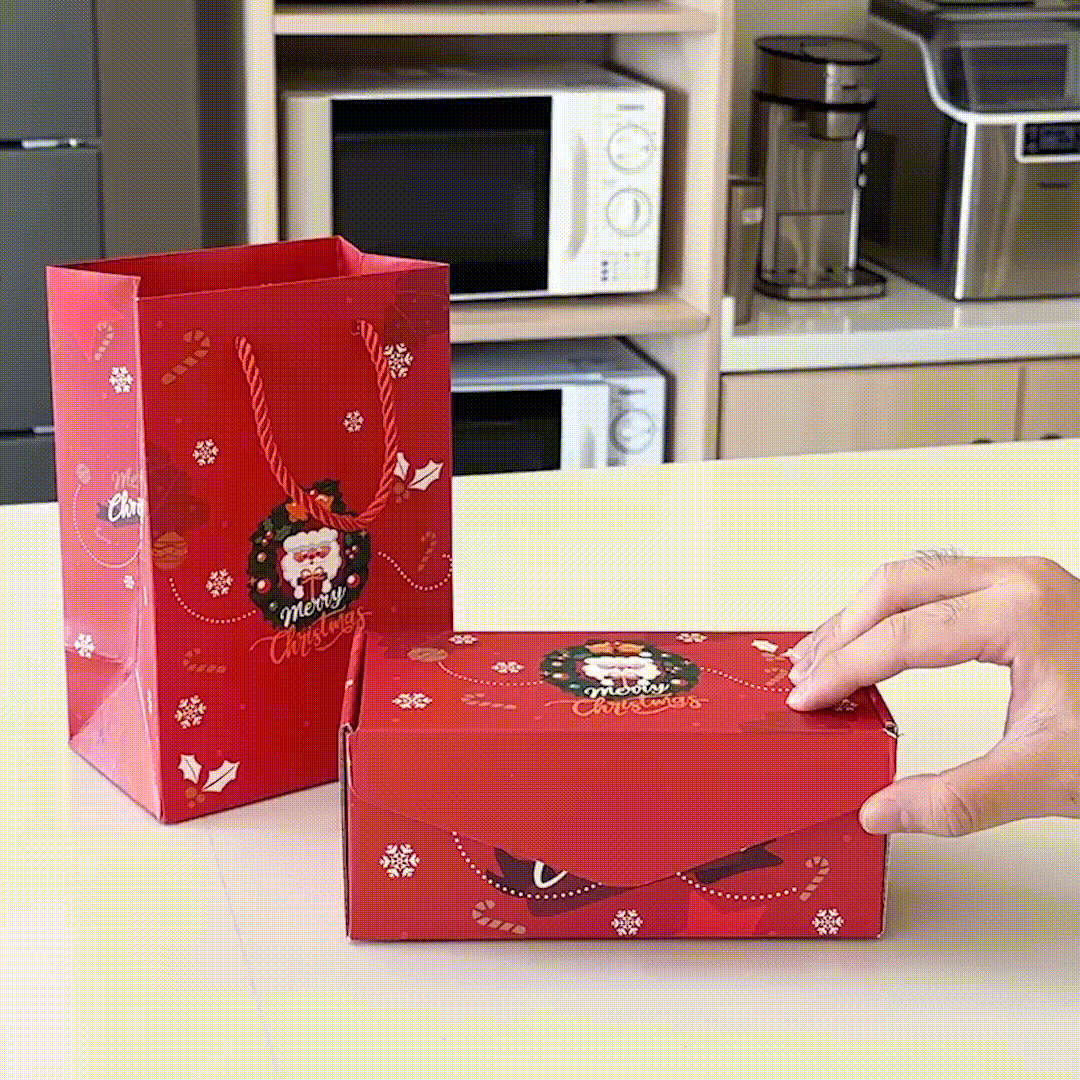 Christmas Surprise Gift Box Bounce Gift Box Pop-Up Box Red