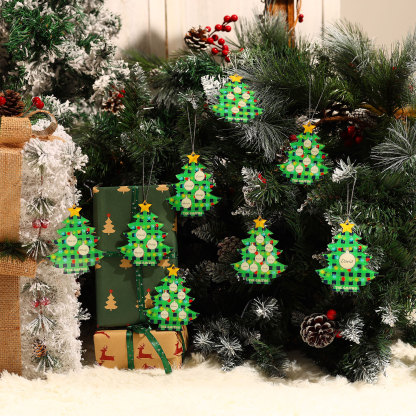 2 Names - Personalised Acrylic Christmas Tree Ornaments Customised Text & Name Xmas Pendant Gifts for Family Friends-Jessemade AU