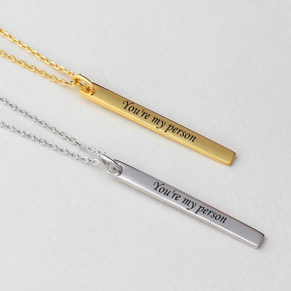 You are my person DIY Necklace Engraved  Letter Personalised Gift-Jessemade AU