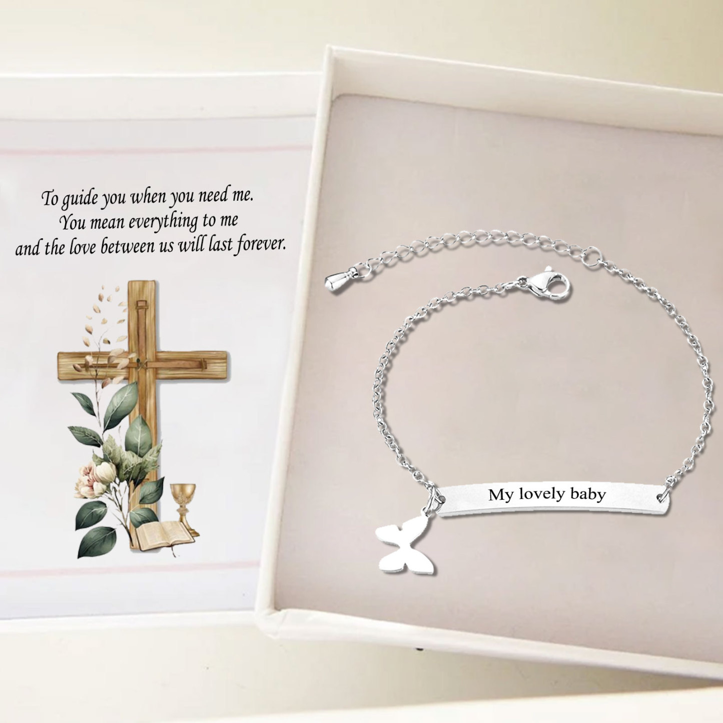 Custom 1 Name Bracelet Personalised Butterfly Bracelet Love Gifts For Her-Jessemade AU