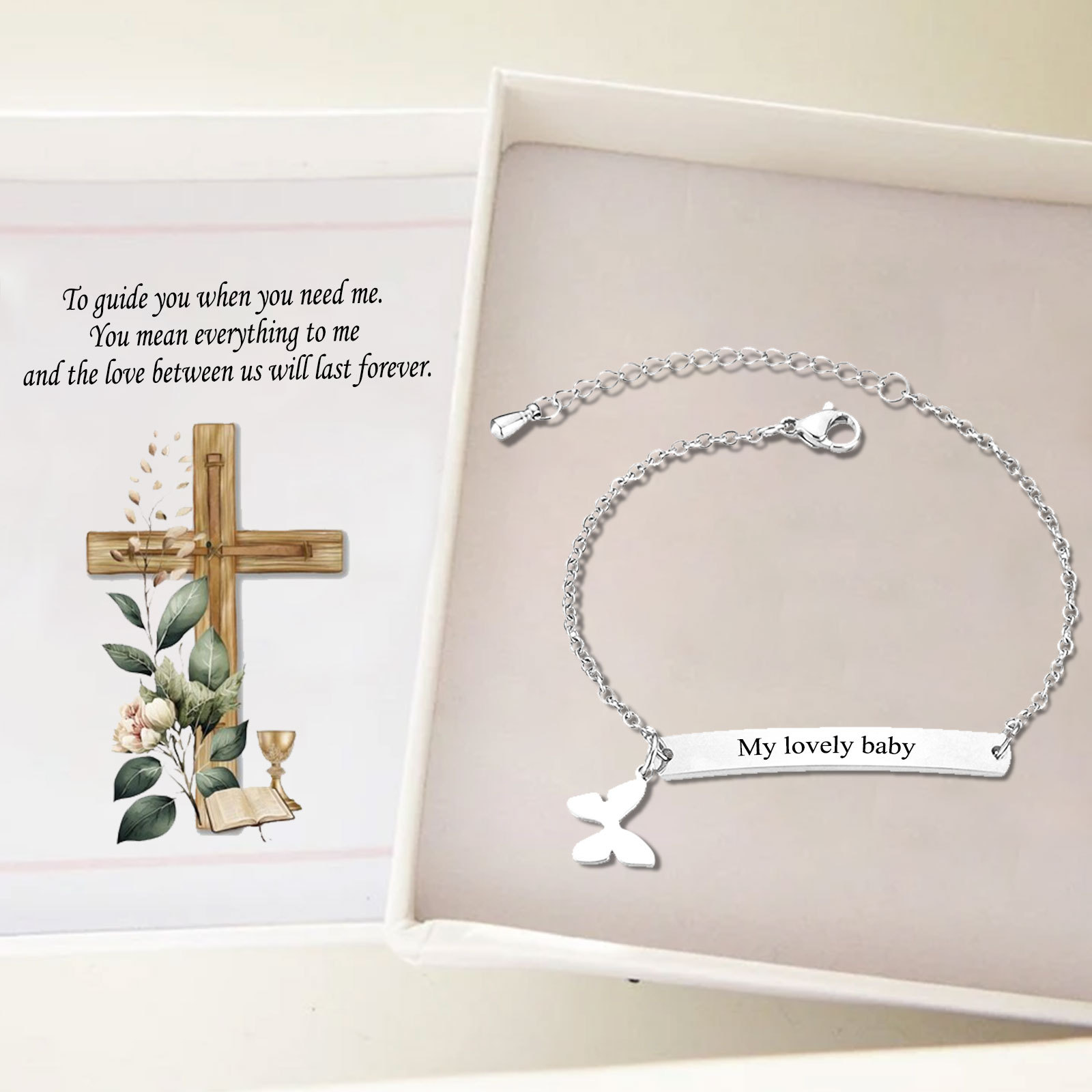 Custom 1 Name Bracelet Personalised Butterfly Bracelet Love Gifts For Her-Jessemade AU