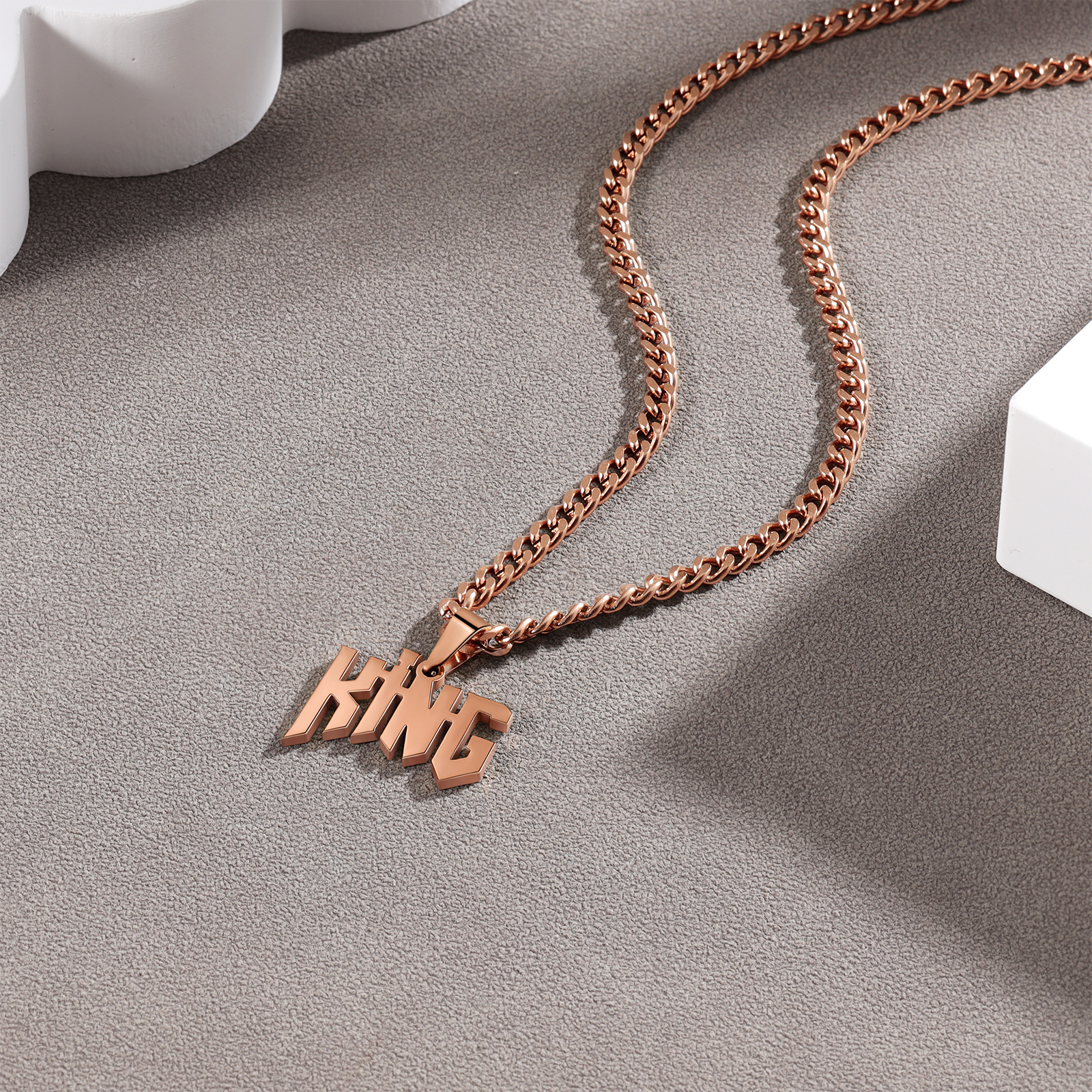 Personalised Name Necklace Custom Name Cuban Chain Necklaces-Jessemade AU