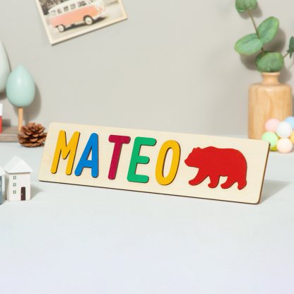 Personalised Kid's Wooden Name Alphabet Puzzle Toy for Toddlers Early Learning Child Toy-Jessemade AU