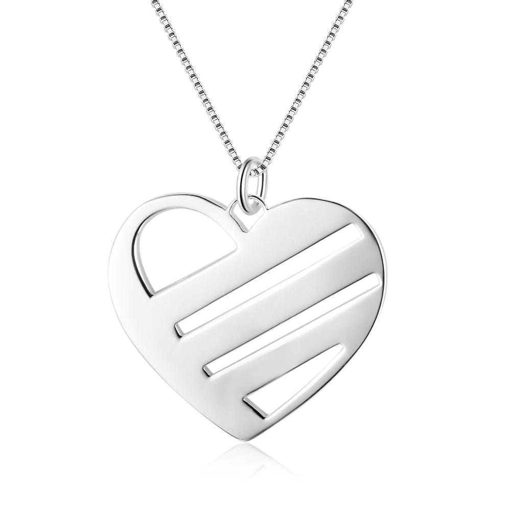 Persoalized Heart Neclace with 3 Names For Mom-Jessemade AU