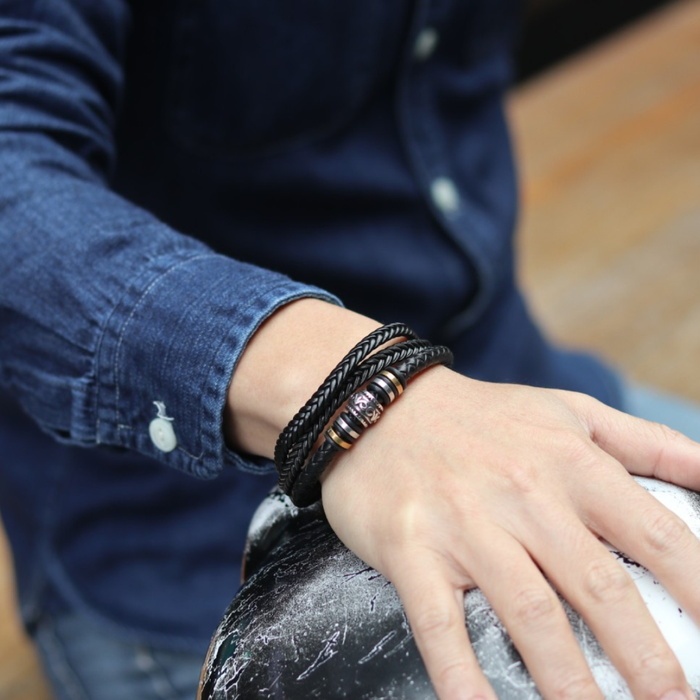 To My Husband Leather Braided Bracelet - You Are My Best Friend, My Soulmate, My Everything-Jessemade AU