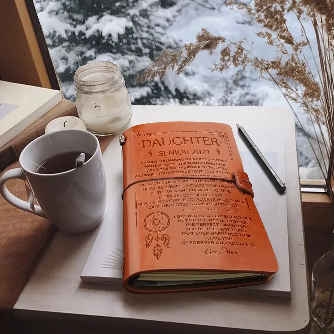 To My Daughter Leather Journal "I Need To Say I Love You"-Jessemade AU