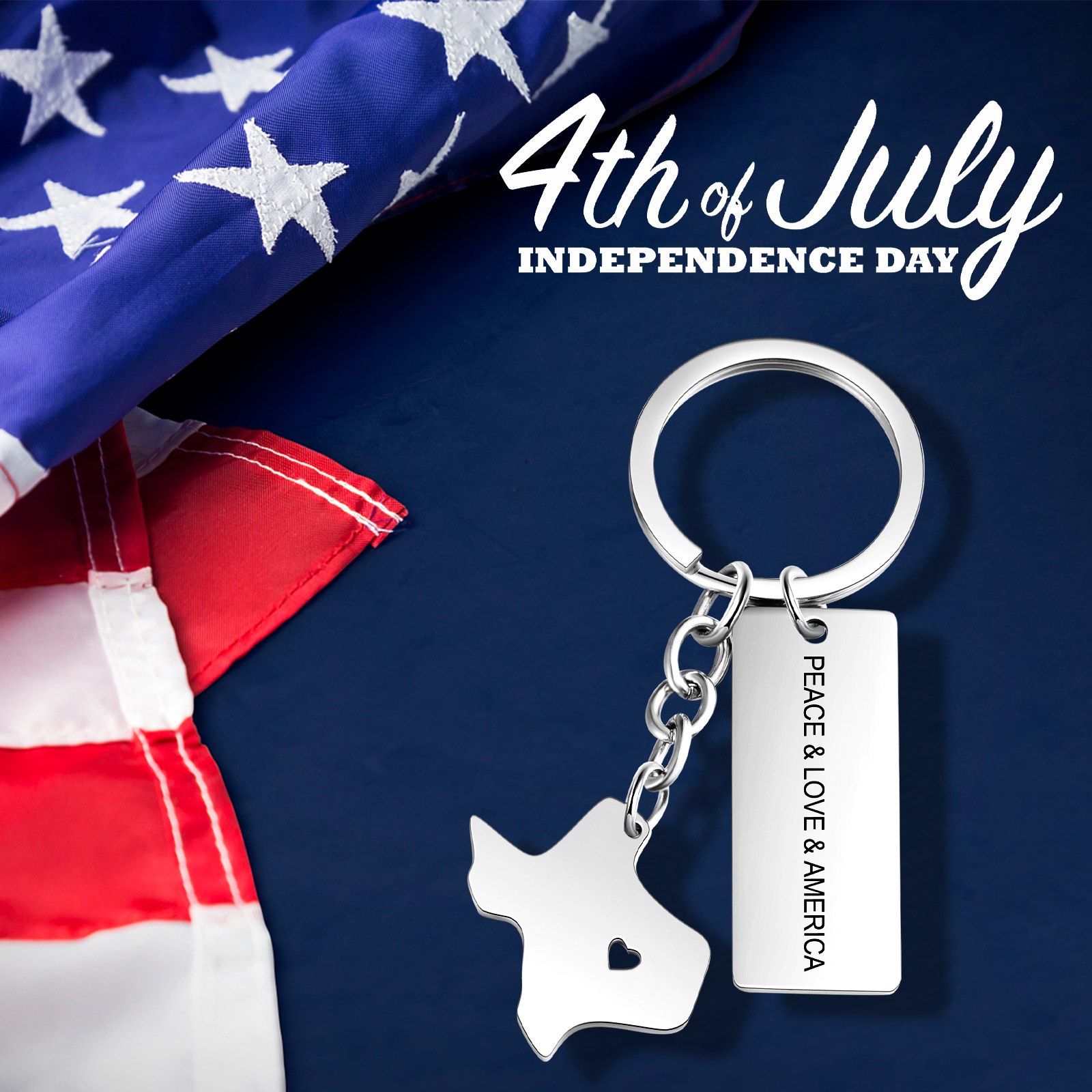Personalised American state keychain Gifts For Him-Jessemade AU