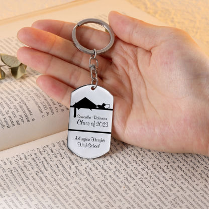 Personalised Photo Keychain Graduation Keyring-Jessemade AU