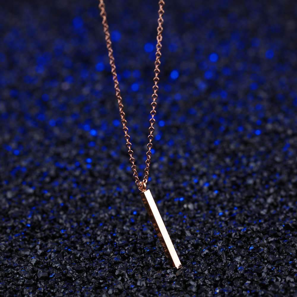 Personalised Gifts For Women Commemorate Engrave Name Rose Gold Colour Necklaces-Jessemade AU