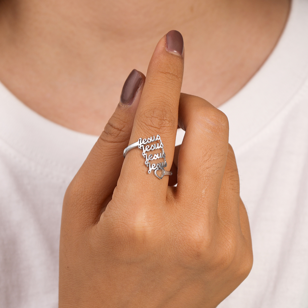 Personalised Family Name Ring Custom 3 Names Best Gift For Women-Jessemade AU