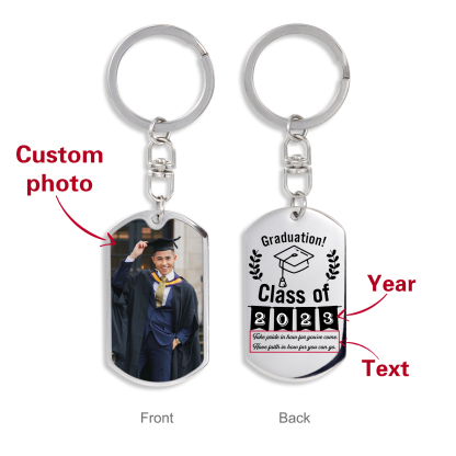 Graduation Keychain Personalised Photo Keychain for Her/Him-Jessemade AU