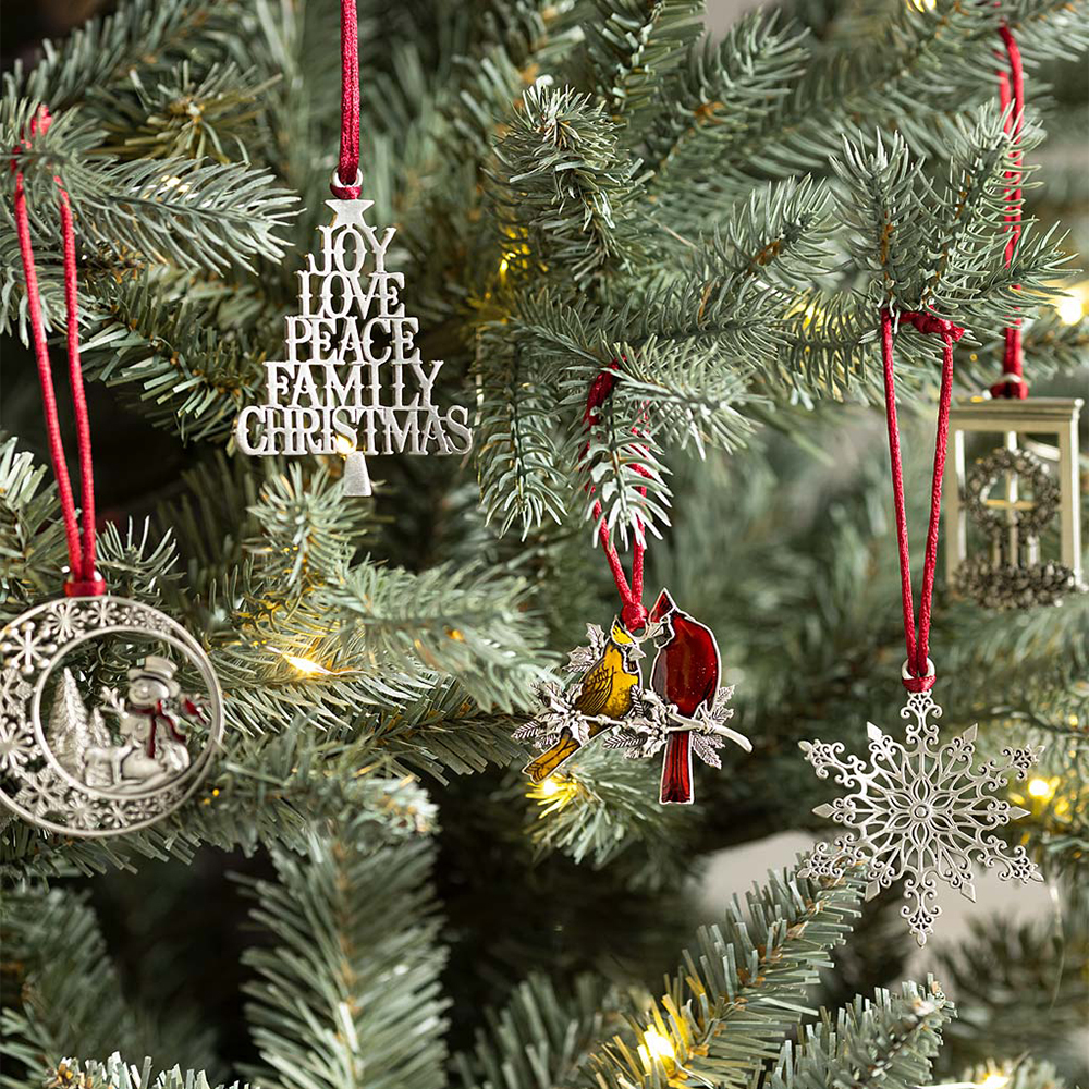 Solid Pewter Christmas Tree Ornament Gifts for Family-Jessemade AU