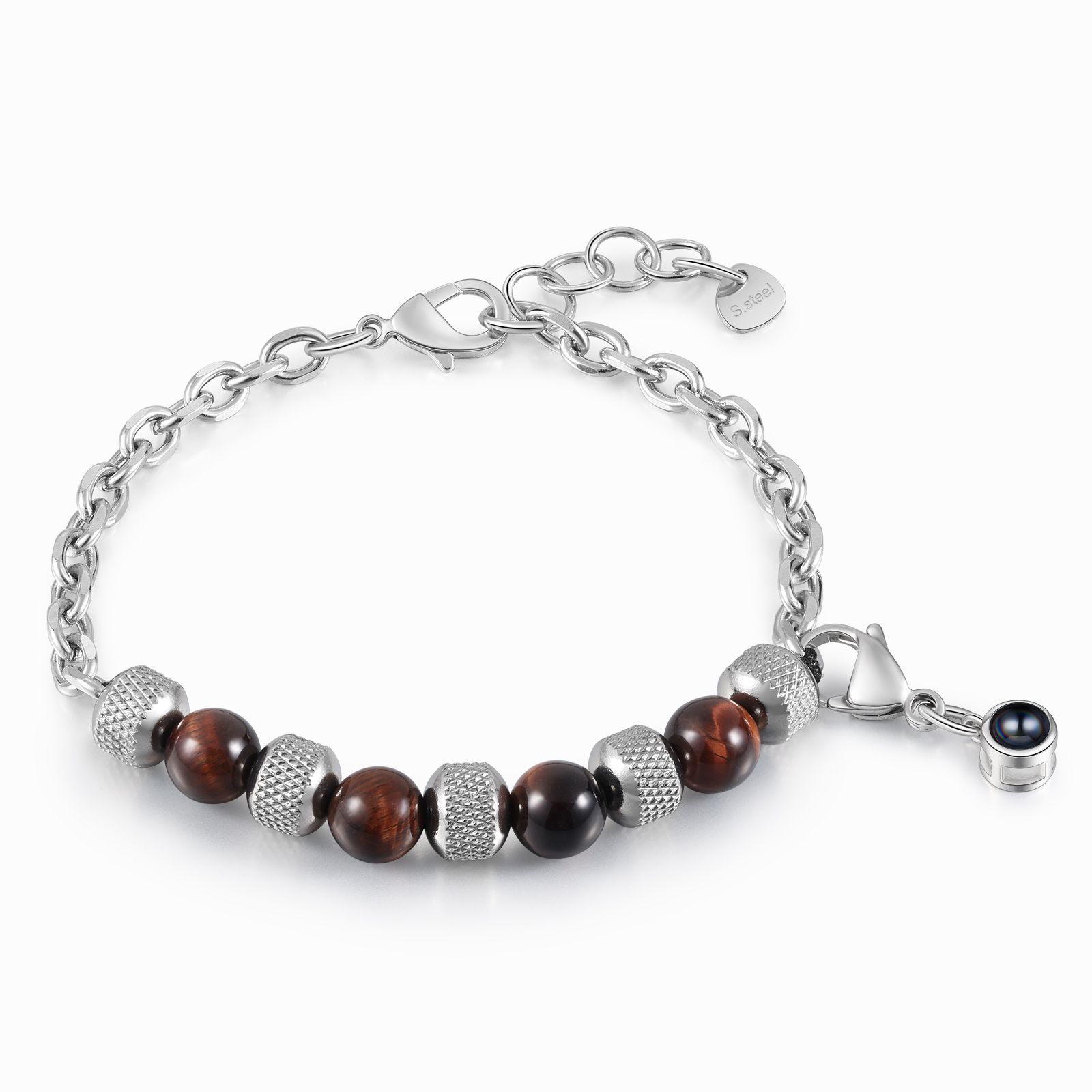 Personalised Projection Bracelet Custom Photo Bracelets Stainless Steel Adjustable Bracelet Creative Gift for Women/Girls-Jessemade AU