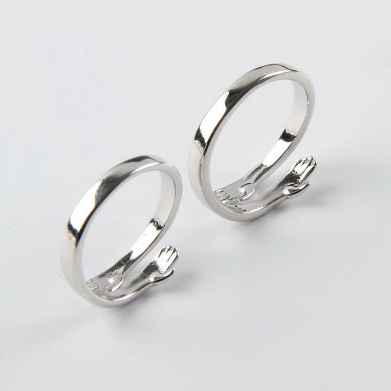 Valentine's Day Couple Hug Ring Love Style Rings Gifts for Women Men-Jessemade AU