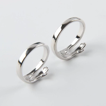 Valentine's Day Couple Hug Ring Love Style Rings Gifts for Women Men-Jessemade AU