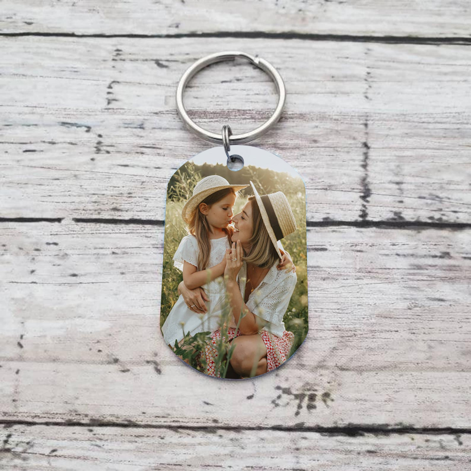 Personalised Photo & Name Keychain Gift for Grandma - I Am As Lucky As We Can Be Because The World's Best Nan Belongs To Me-Jessemade AU