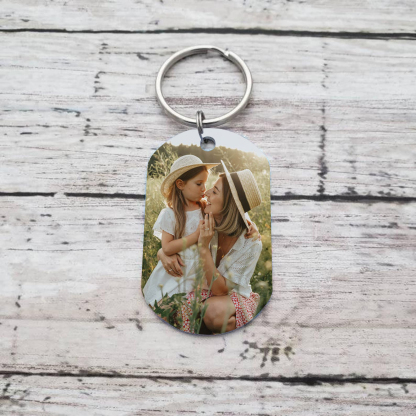 Personalised Photo & Name Keychain Gift for Grandma - I Am As Lucky As We Can Be Because The World's Best Nan Belongs To Me-Jessemade AU