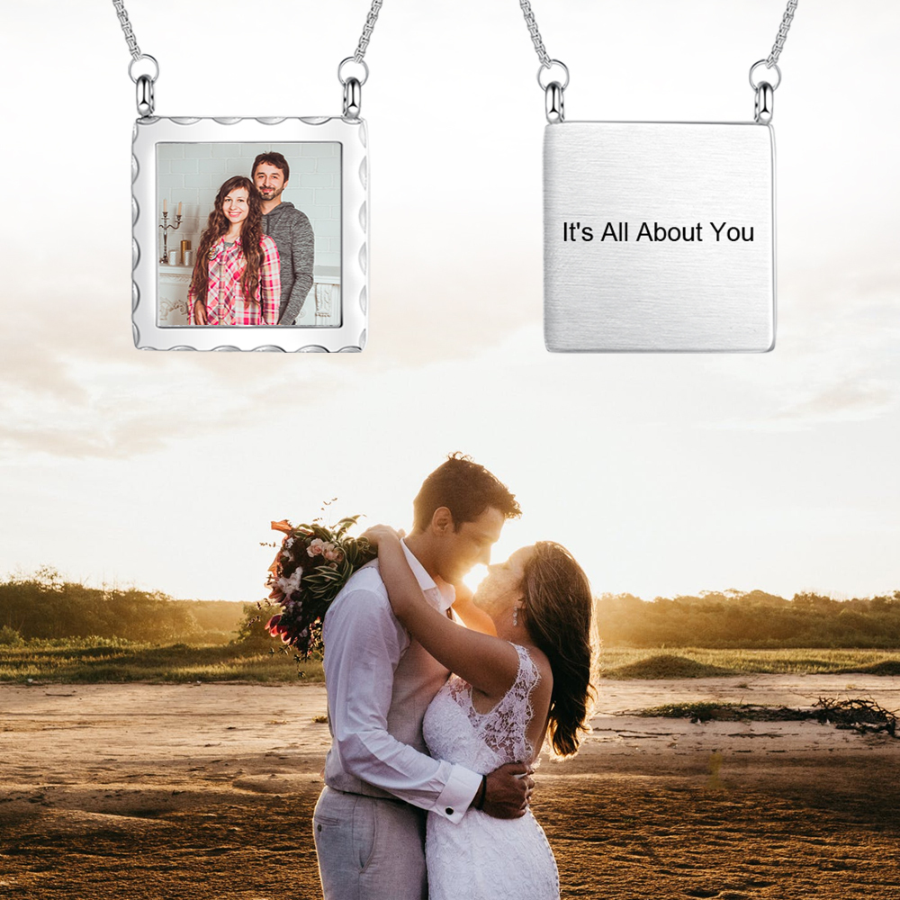 Personalised Photo Necklace Custom Picture Necklace Message Gifts For Her-Jessemade AU