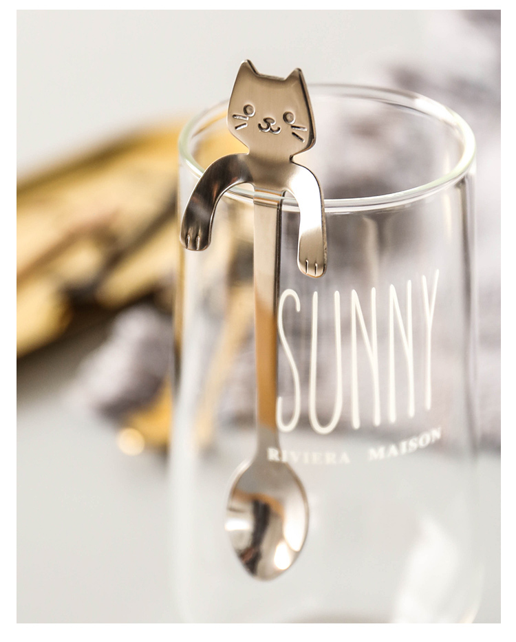 Cat Spoon Stainless Steel Spoon Cute Family Gifts-Jessemade AU