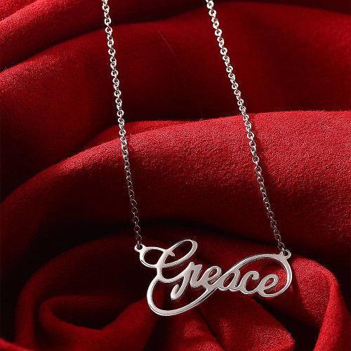 Personalised Necklace Custom 1 Name Necklace Gift For Women-Jessemade AU