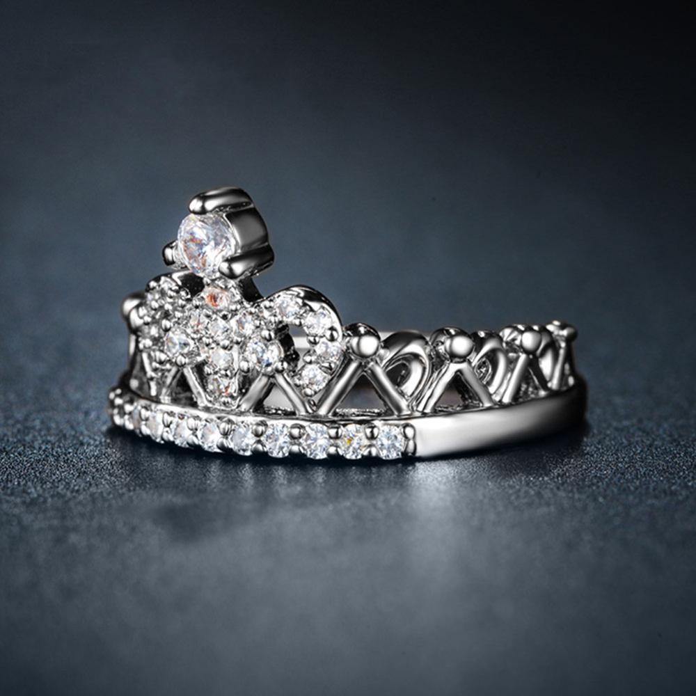 Rose Gold Crown Promise Rings Gifts For Her-Jessemade AU