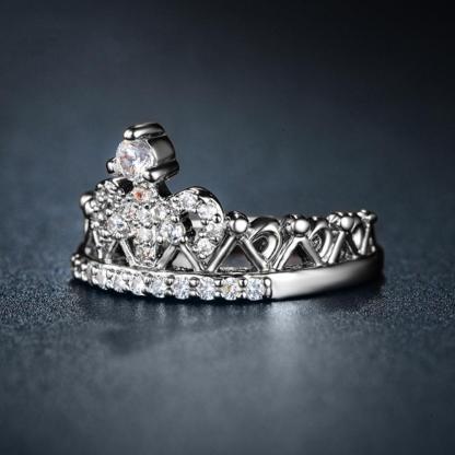 Rose Gold Crown Promise Rings Gifts For Her-Jessemade AU