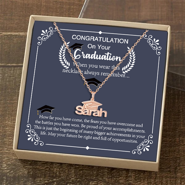 Class of 2024 Personalised Graduation Name Necklace For Her-Jessemade AU
